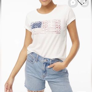J.Crew flag graphic tee